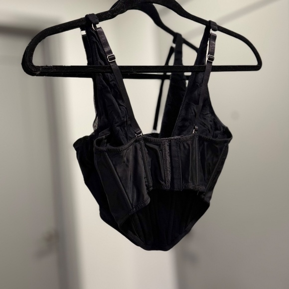 URBAN OUTFITTERS Out From Under Kenzie Corset Black M - Picture 5 of 5